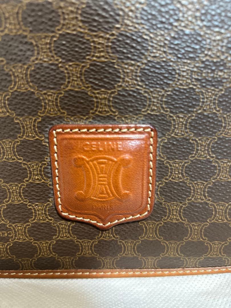 CELINE マカダム柄　ショルダーバッグ　美品