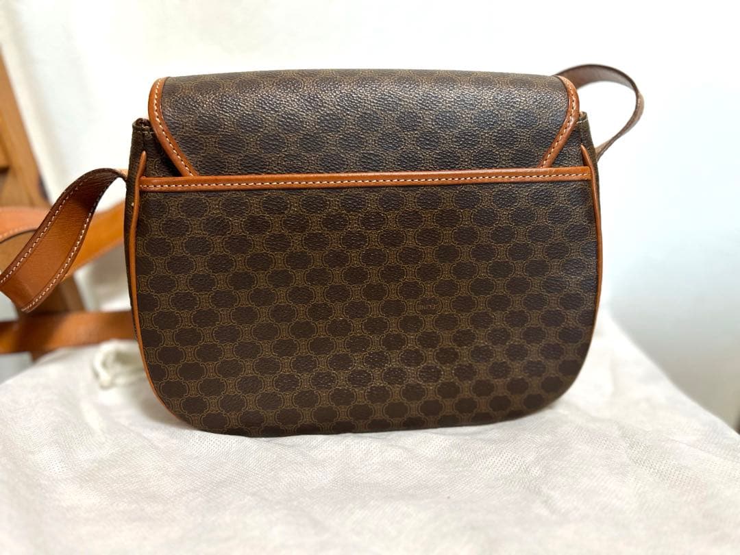 CELINE マカダム柄　ショルダーバッグ　美品
