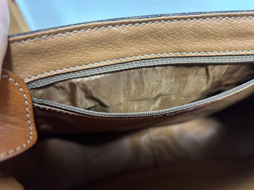 CELINE マカダム柄　ショルダーバッグ　美品