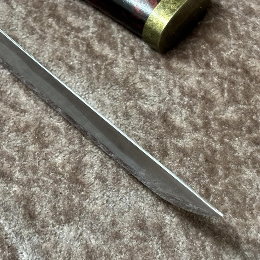 模造刀剣 逆刃刀 大刀 茶糸仕様 雲龍鞘 黒朱乱れ塗り鞘 木製鞘 るろうに剣心