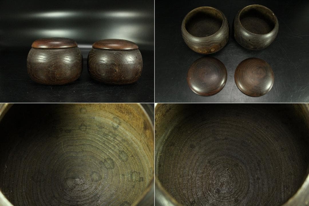 碁石 碁器 一対(K-XA772)