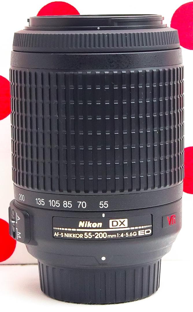 ニコン Nikon AF-S 55-200mm VR❤手振れ補正付き❤望遠レンズ カメラ