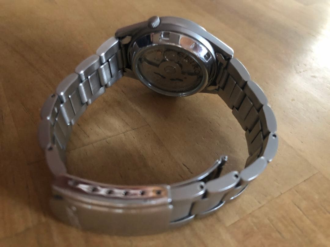 SEIKO 自動巻き時計 ネイビー　価格交渉OK