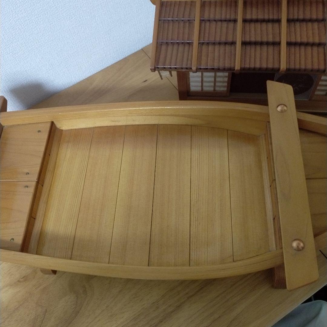 美品】屋形船 木工職人 手仕事 木工細工 舟盛り