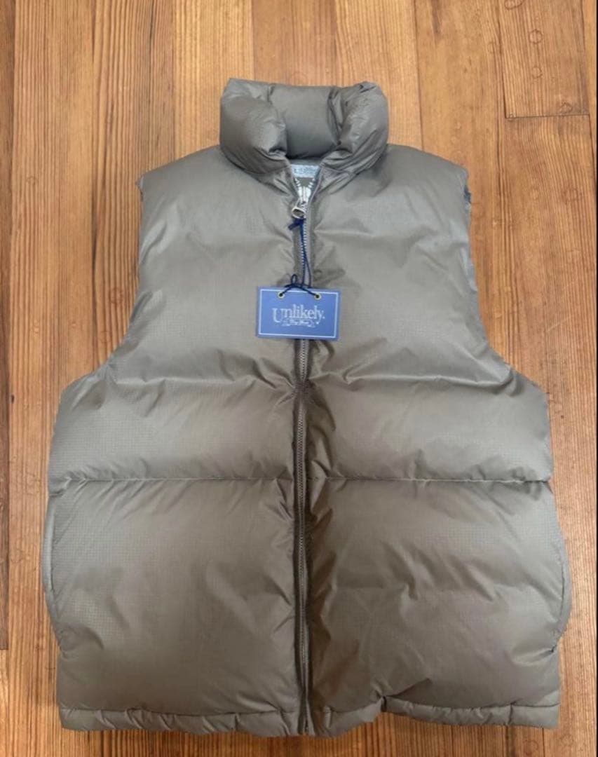 unlikely アンライクリー　シンプルダウンベスト　サイズM