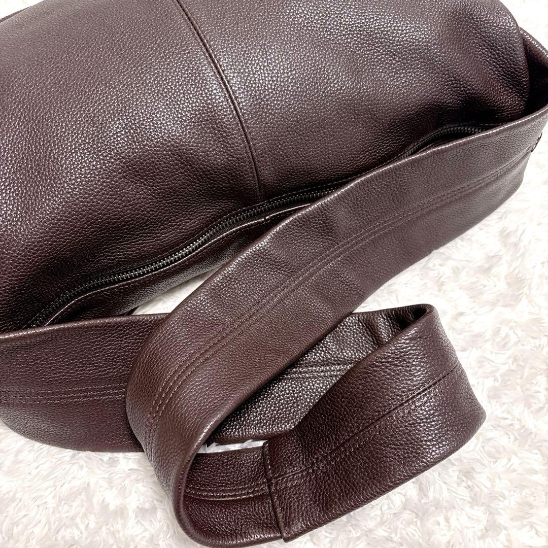【未使用級】TODAYFUL レザー ショルダーバッグ ブラウン系