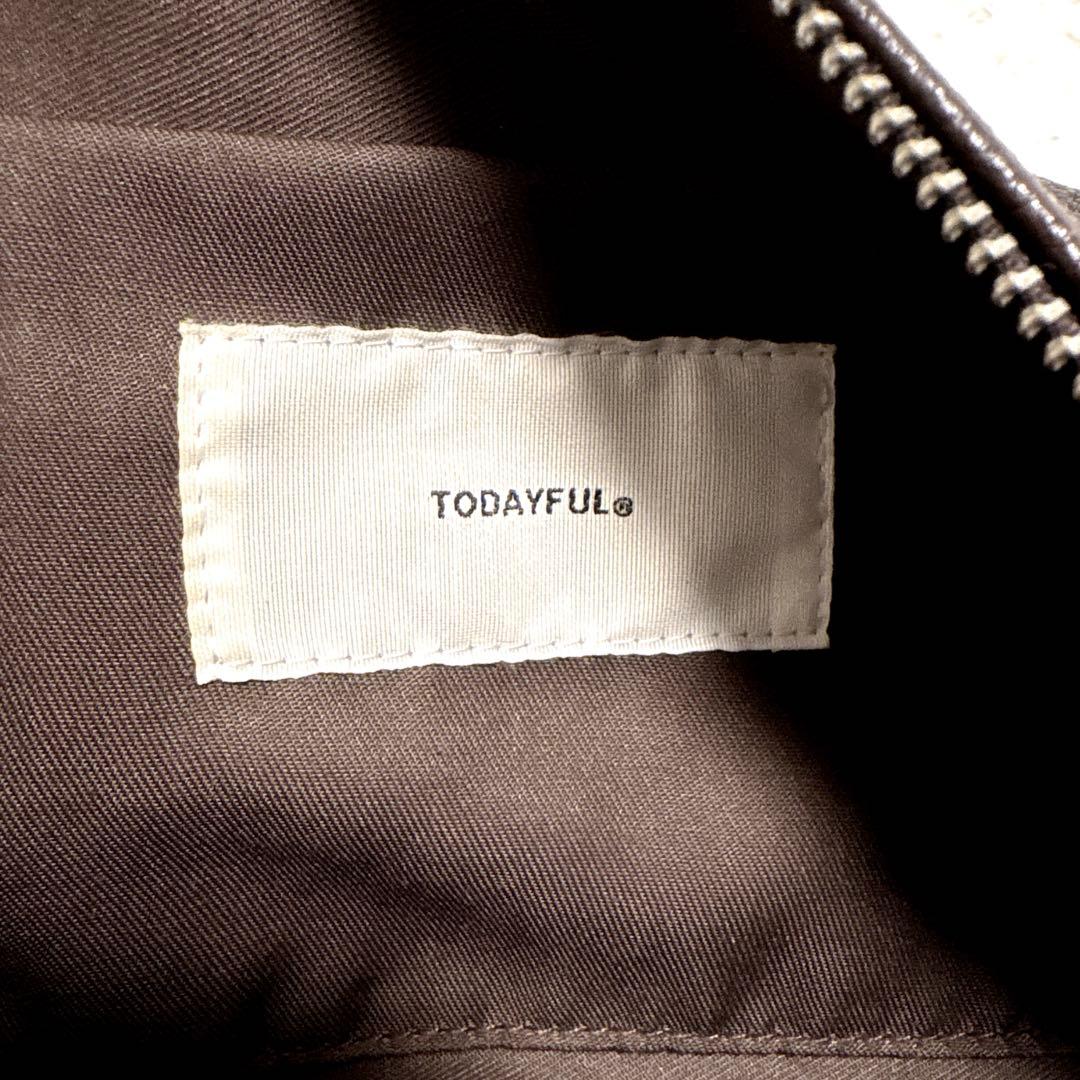 【未使用級】TODAYFUL レザー ショルダーバッグ ブラウン系