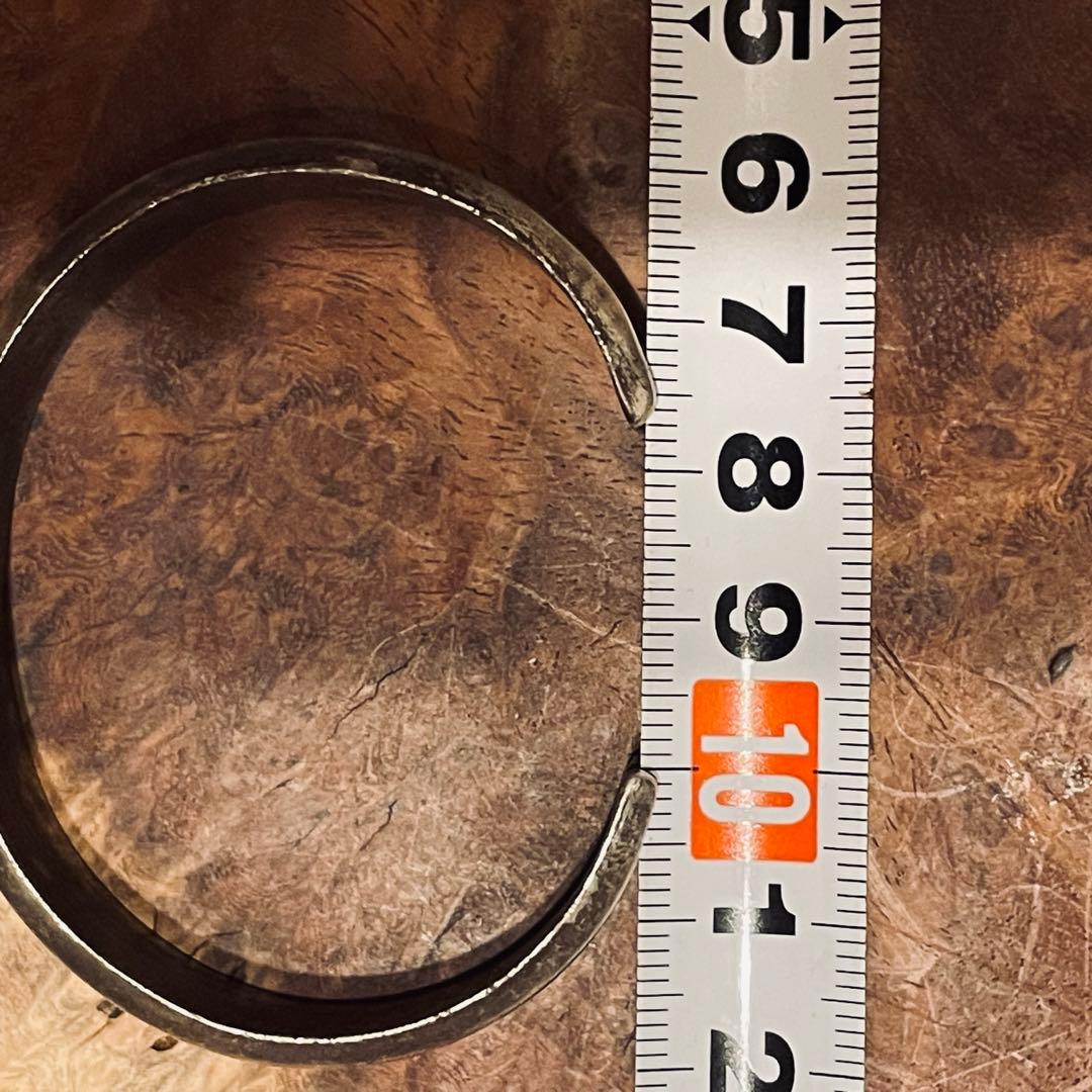 フランシス·ビゲイ作 シルバー バングル ナバホ インディアンジュエリー