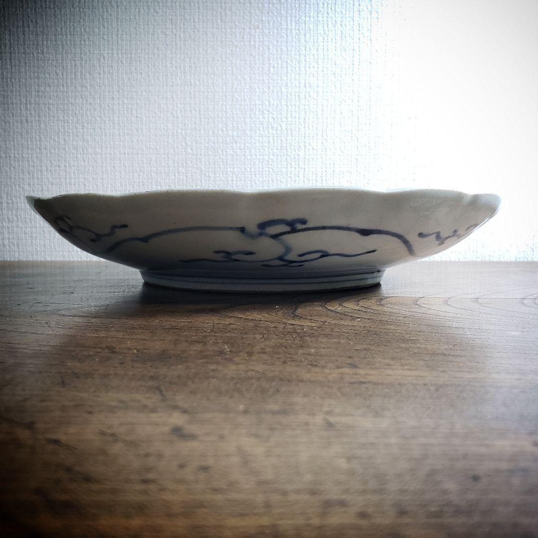 古伊万里 皿 かきつばた 燕子花 杜若 アヤメ アイリス 水仙 江戸 訳