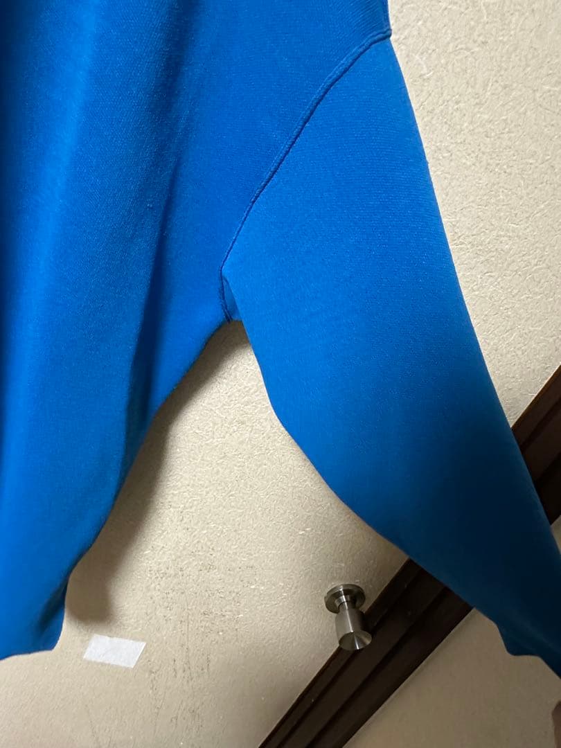 ダブルフェイスハーフジッププライムオーバーニットポロシャツ