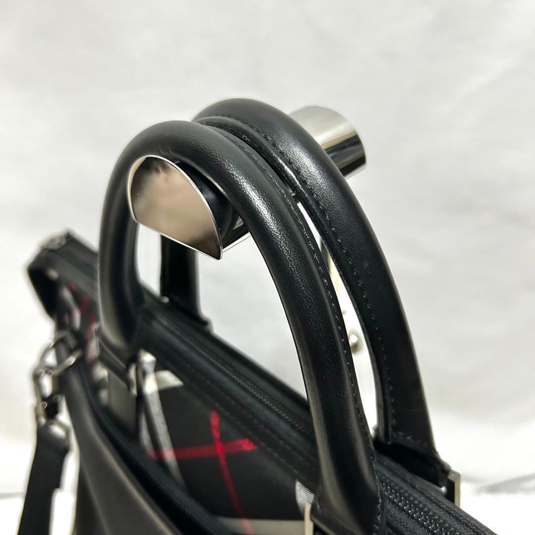 未使用級　バーバリーブラックレーベル　ブリーフケース　2way ショルダーバッグ