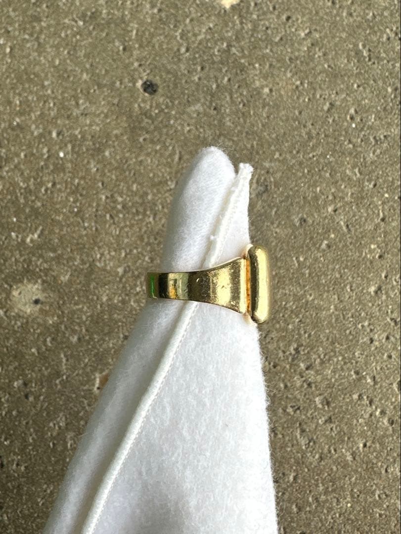 か*様 BOTTEGA VENETA ボッテガ　ゴールドスクエアリング