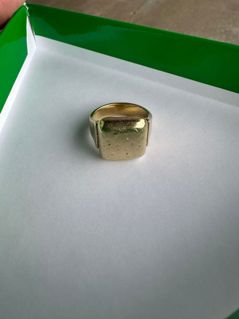 か*様 BOTTEGA VENETA ボッテガ　ゴールドスクエアリング