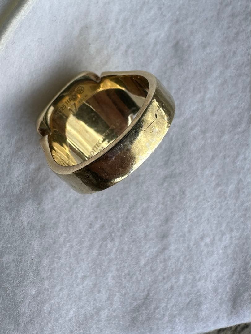 か*様 BOTTEGA VENETA ボッテガ　ゴールドスクエアリング