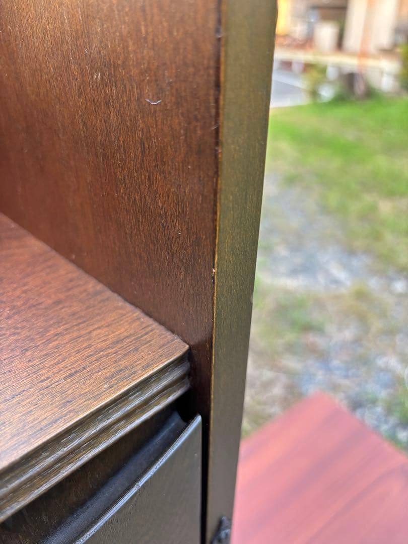 希少 karimoku カリモク 電話台 花台 飾り棚 平成レトロ 彫刻