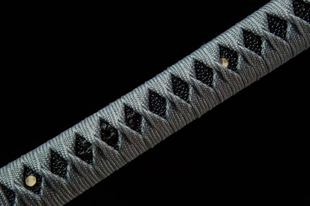 スカル彫刻打刀模造刀1045 炭素鋼グレー調デザイン全長102cm刃厚0.7cm