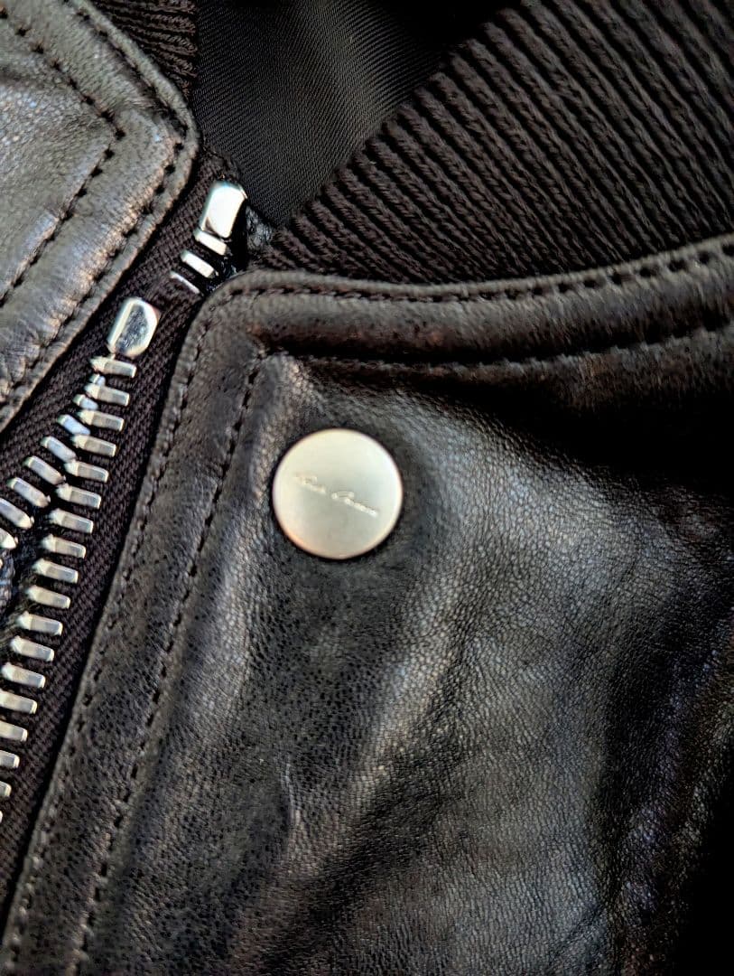 新品 2024F/W リックオウエンス クラシック フライト レザージャケット