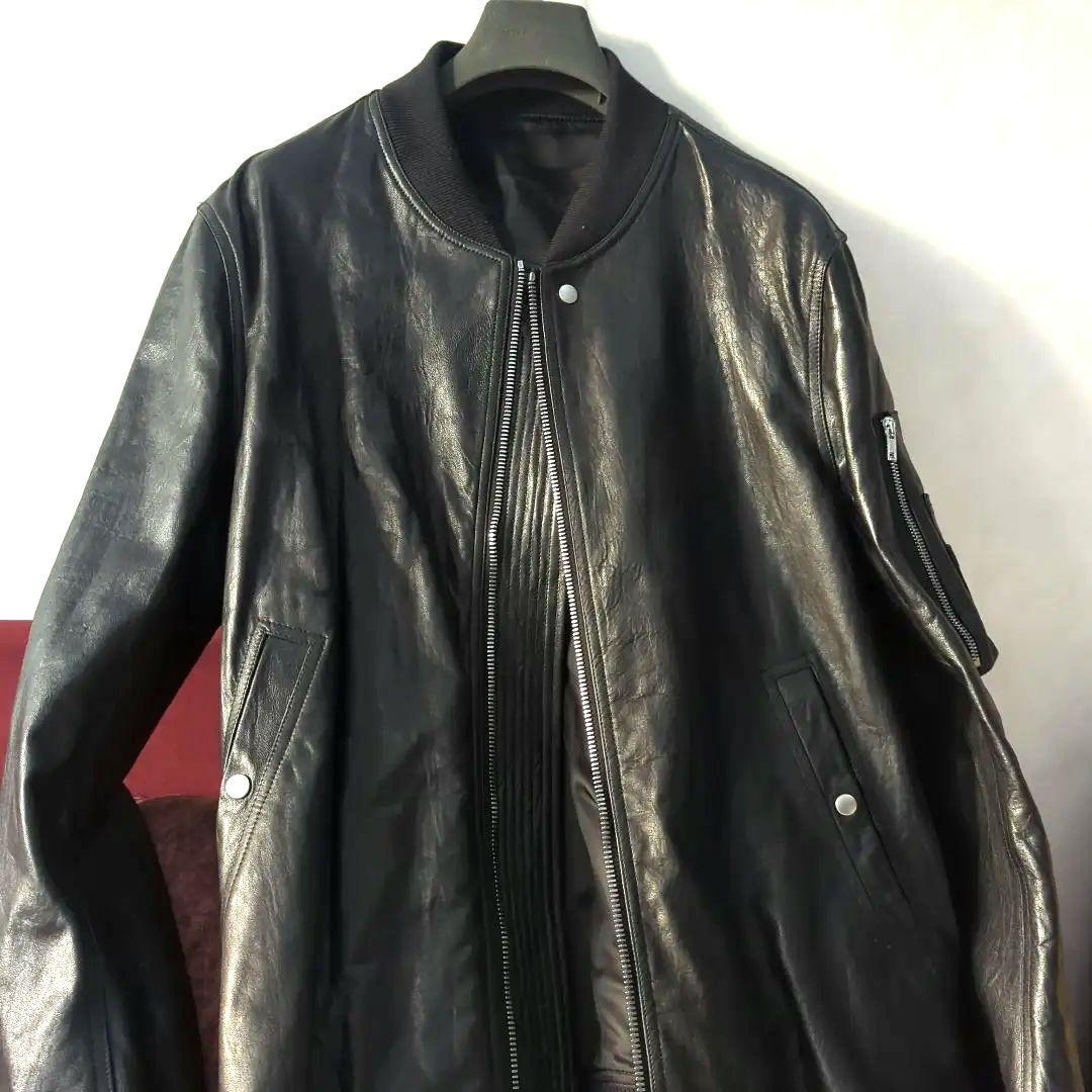 新品 2024F/W リックオウエンス クラシック フライト レザージャケット