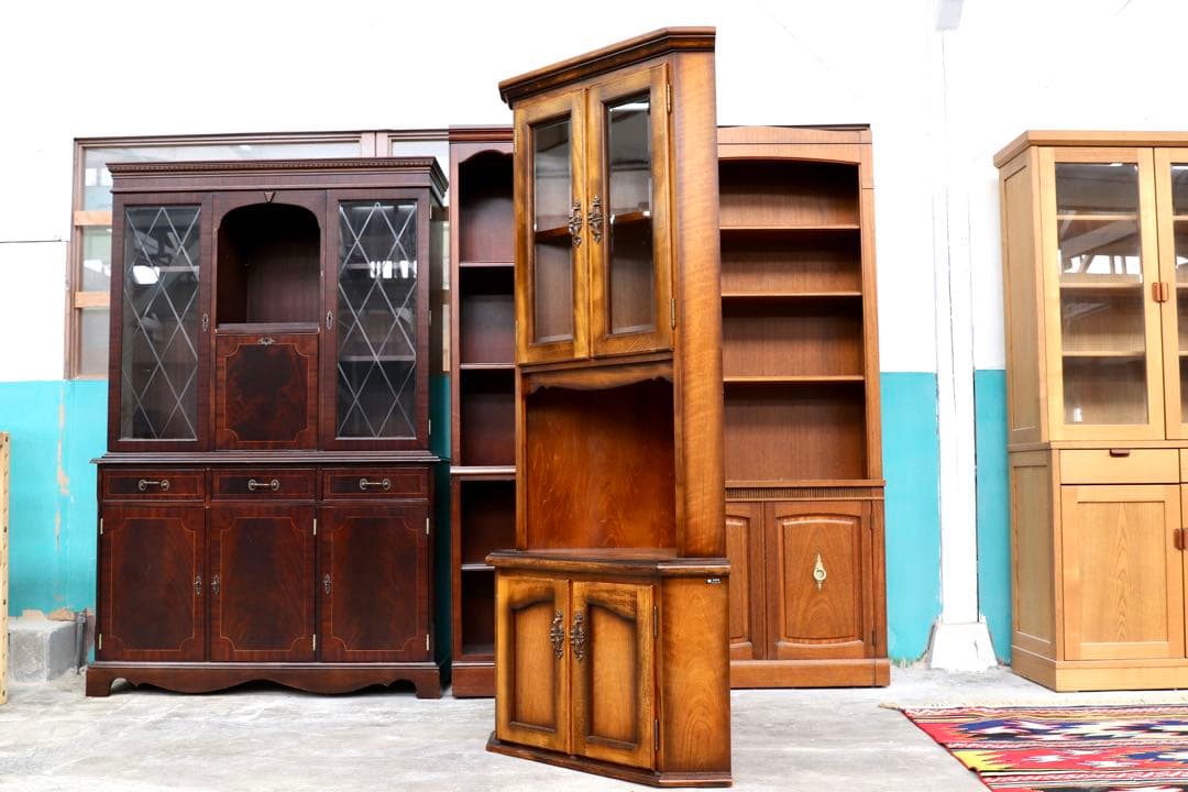 カリモク家具 KARIMOKU ⭐️コロニアル コーナーキャビネット カリモク