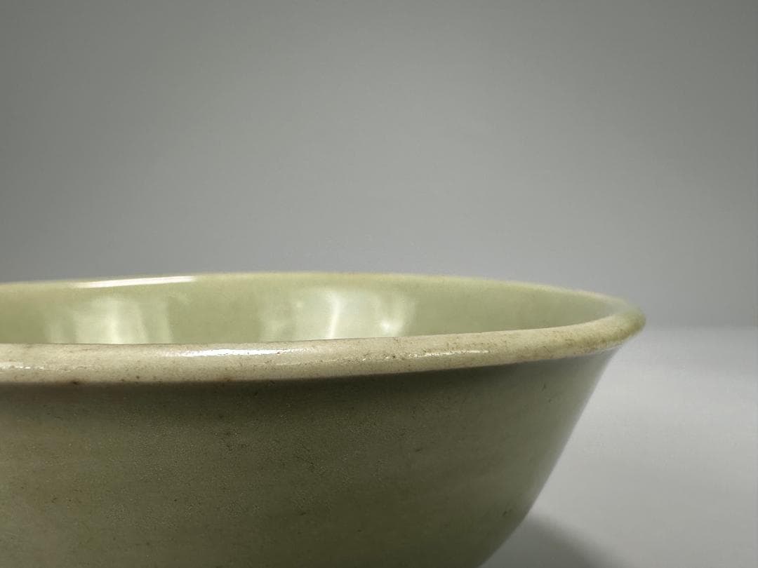 中国美術 元〜明時代 龍泉窯 青磁花卉文鉢 碗 古物保証 唐