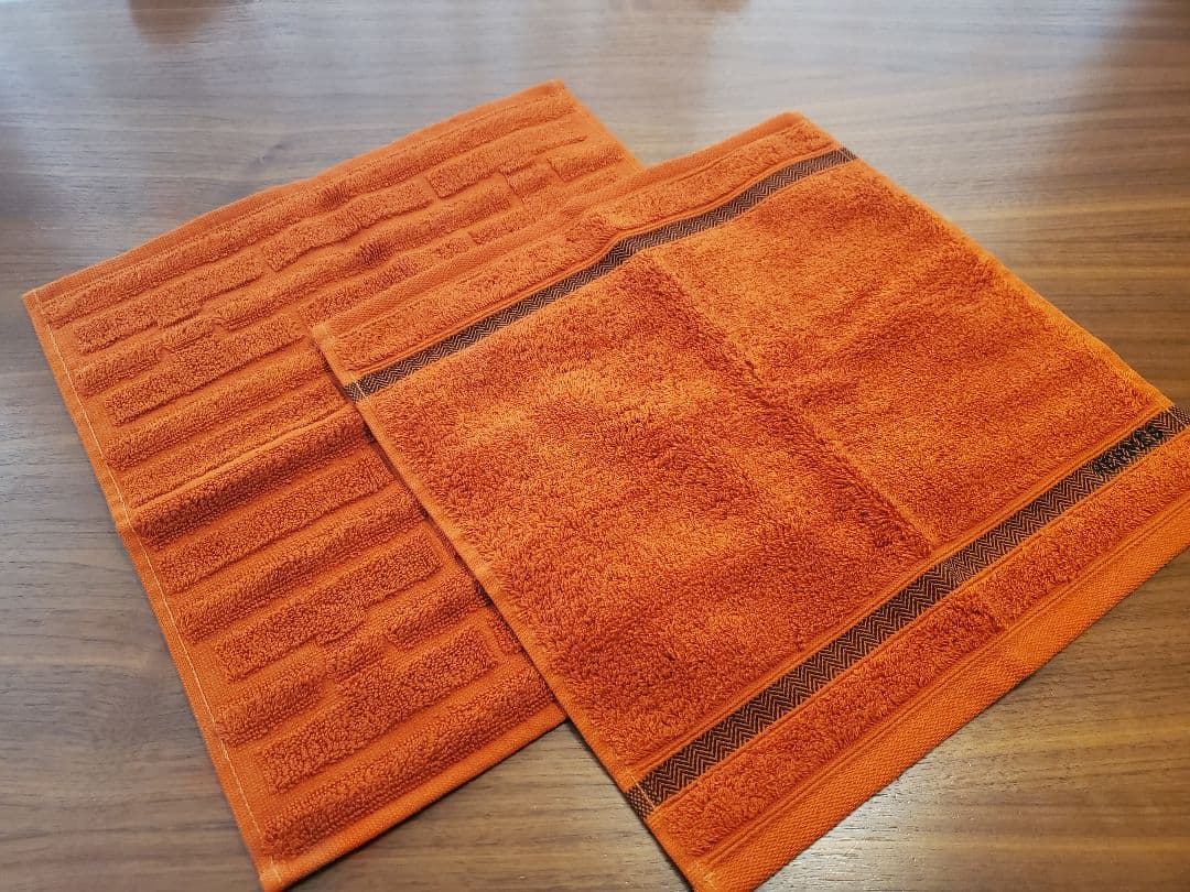 HERMESのハンドタオル2色セット HERMESハンドタオル二枚セット