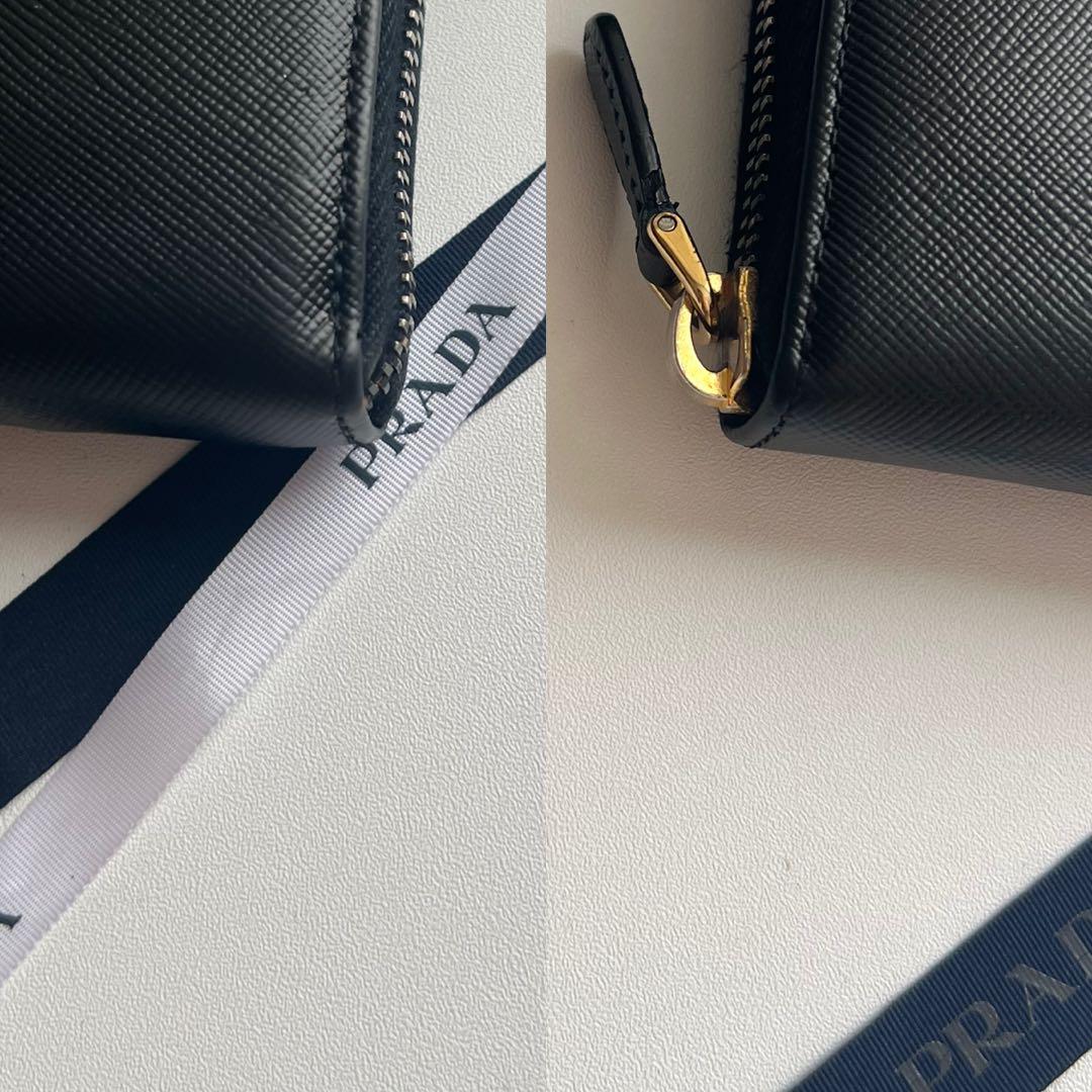 425 極上美品 PRADA プラダ 小銭入れ 財布 ラウンドファスナー