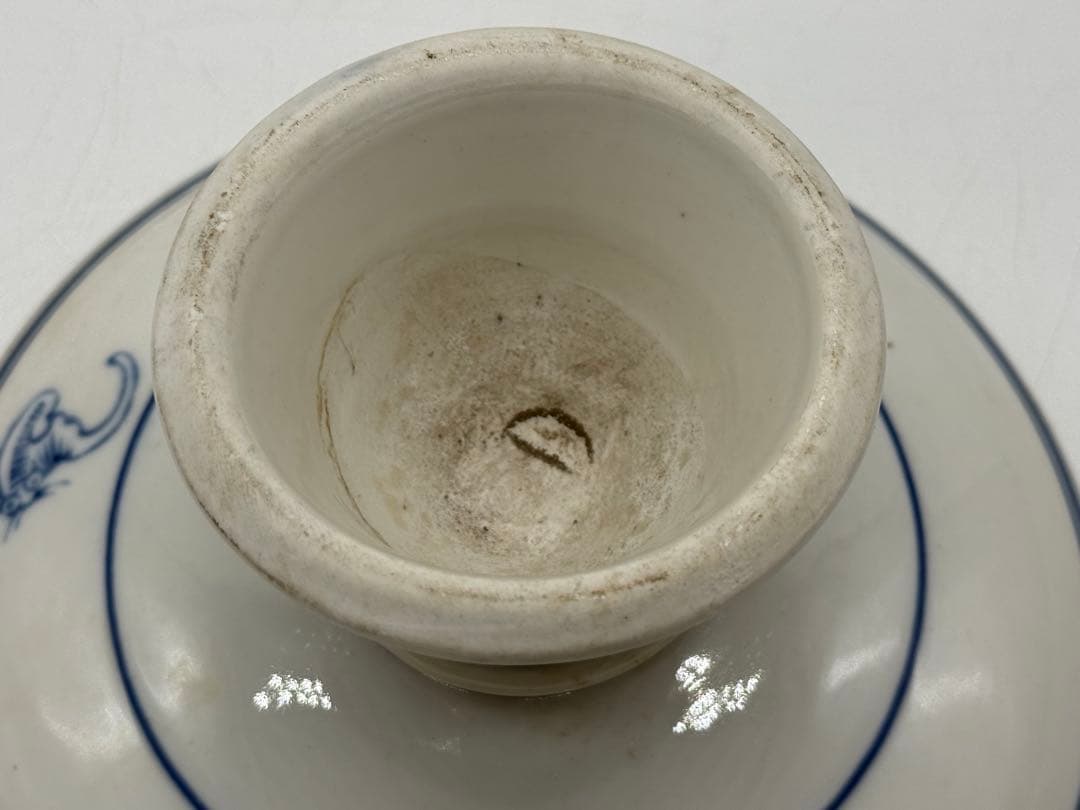 中国 染付 花卉紋高台皿 送料込み260122 - メルカリ