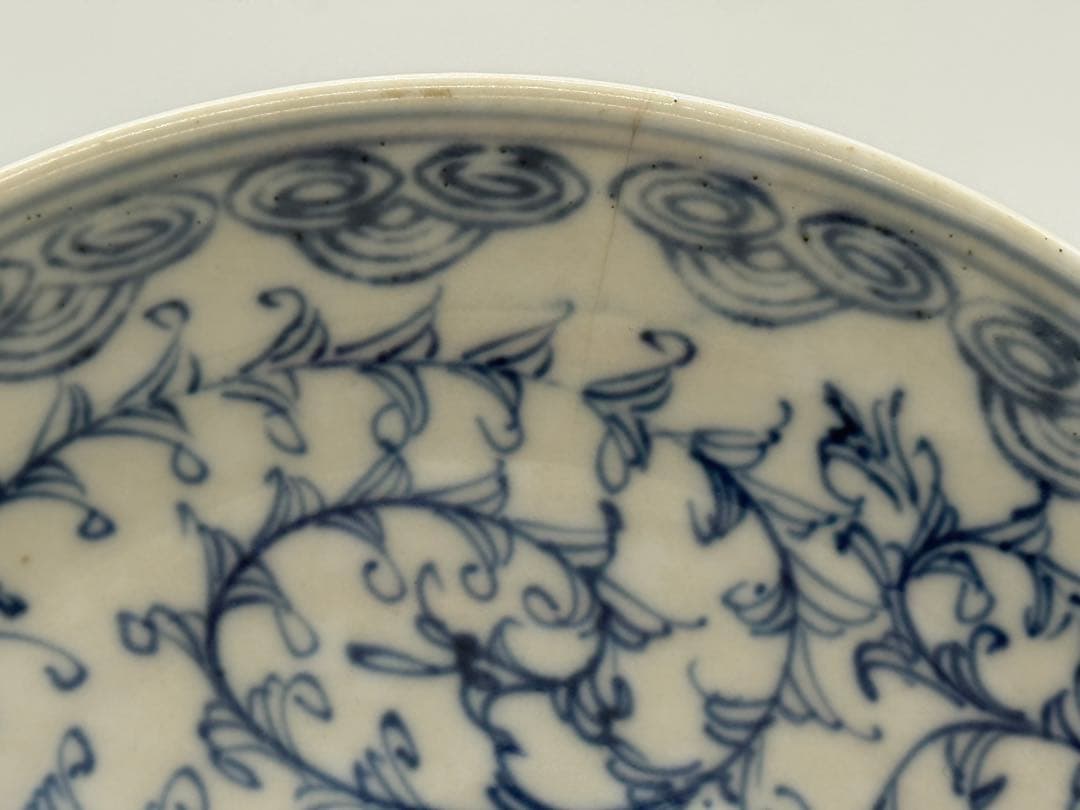 中国 染付 花卉紋高台皿 送料込み260122 - メルカリ