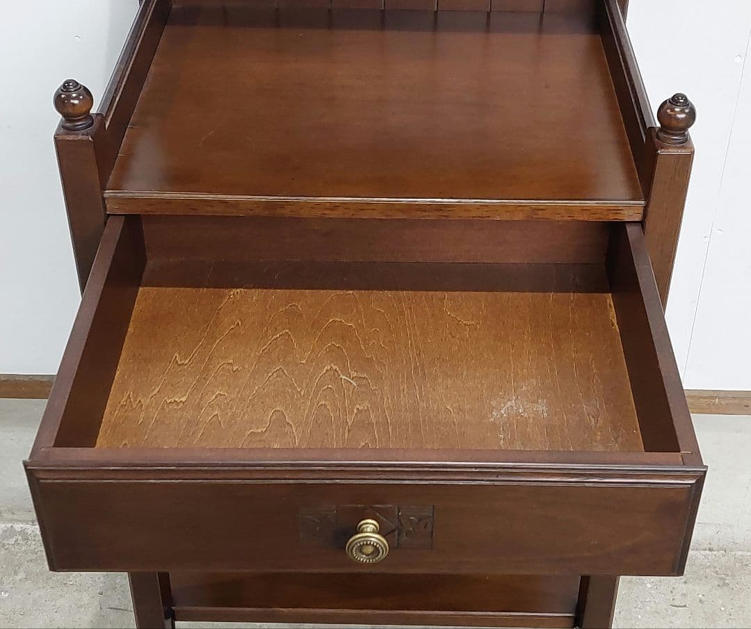 karimoku カリモク 木製 電話台 チェスト引き出し付 オシャレ - メルカリ