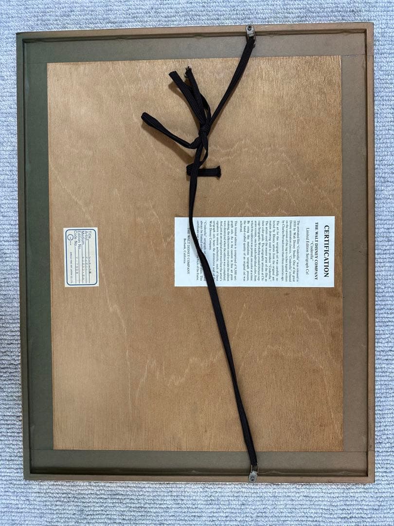 ディズニー　セル画　絵　シンデレラ　9500　limited edition