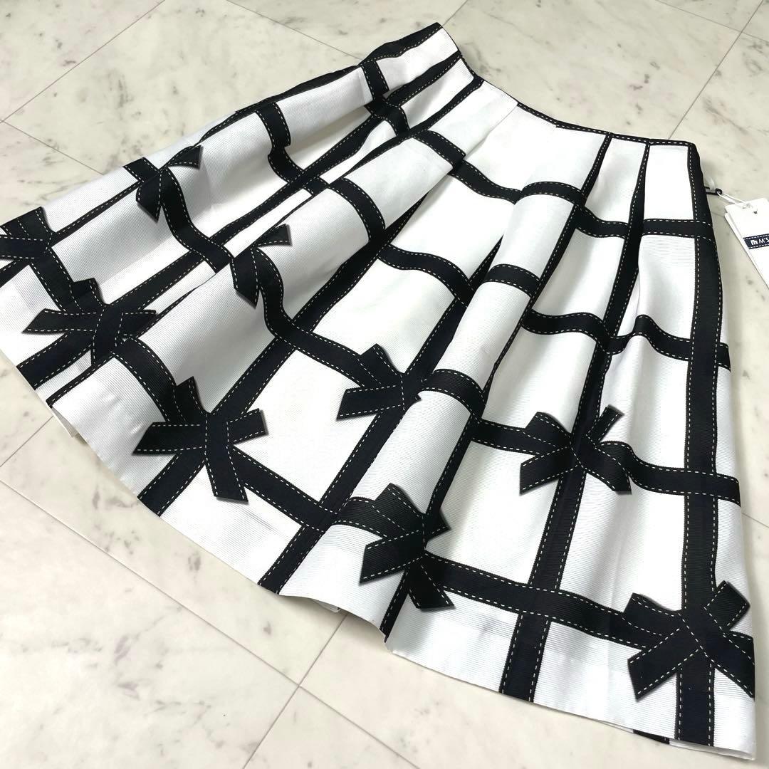 【タグ付き】エムズグレイシー フレアスカート リボン 40 L