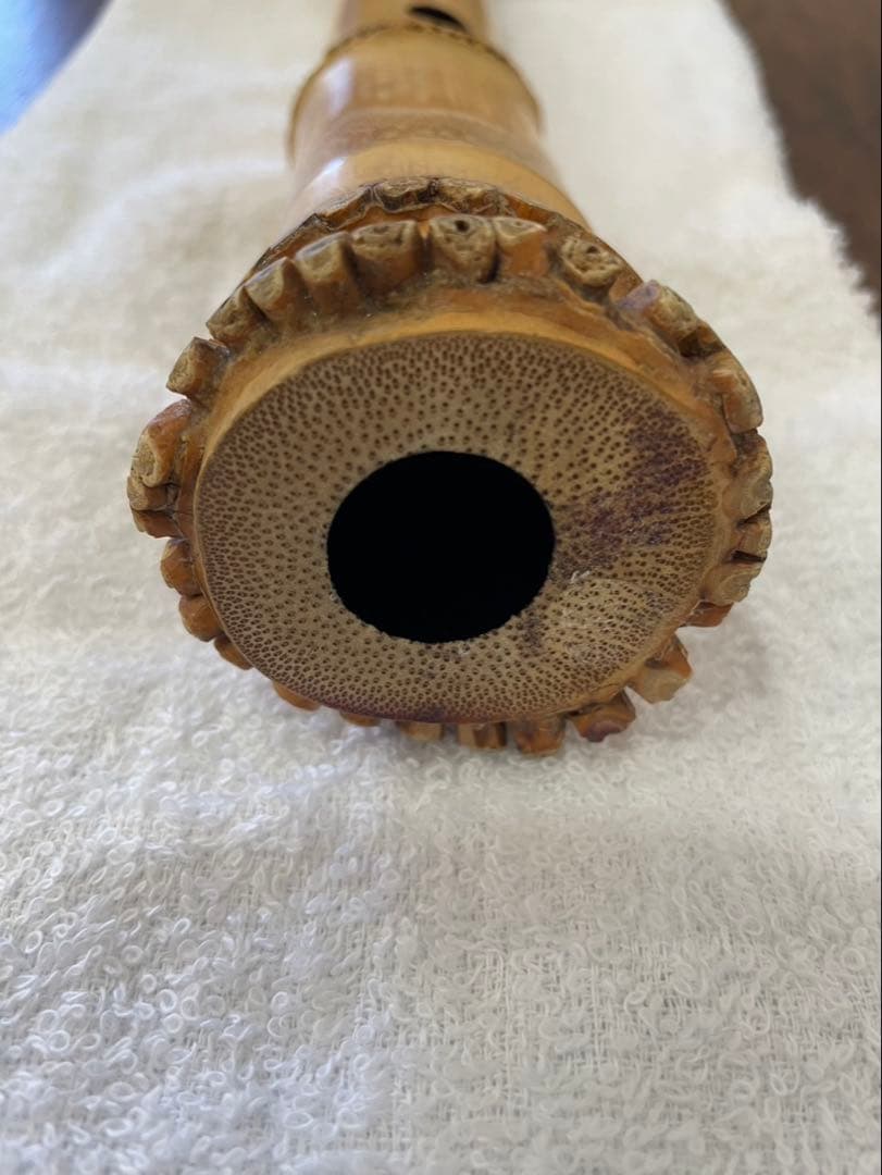 尺八 竹治 銀三線 竹製 琴古流 約51,5cm 楽器・機材