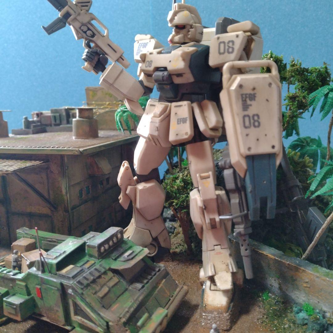 「危険地帯」ガンプラ完成品ジオラマ