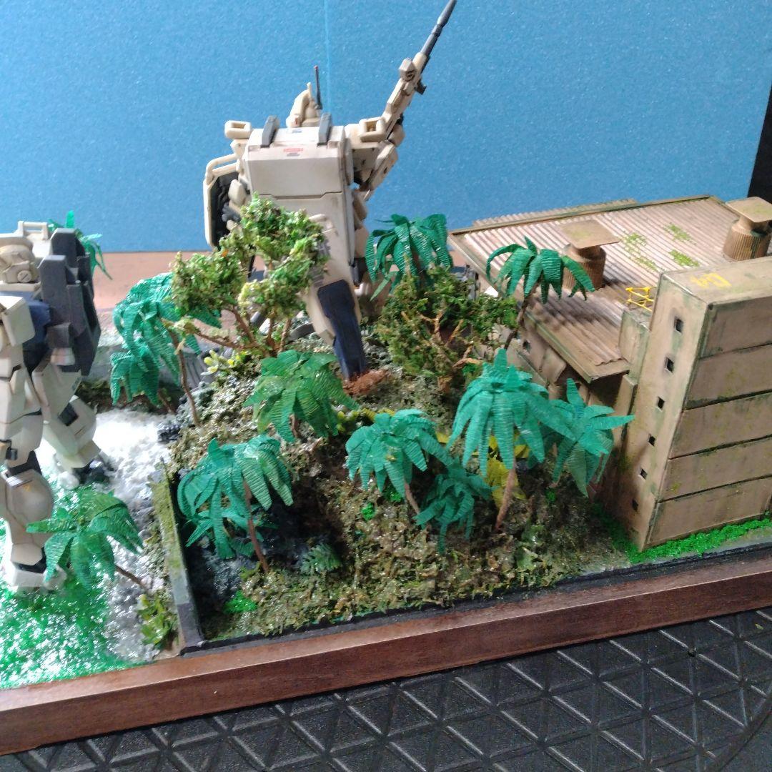 「危険地帯」ガンプラ完成品ジオラマ