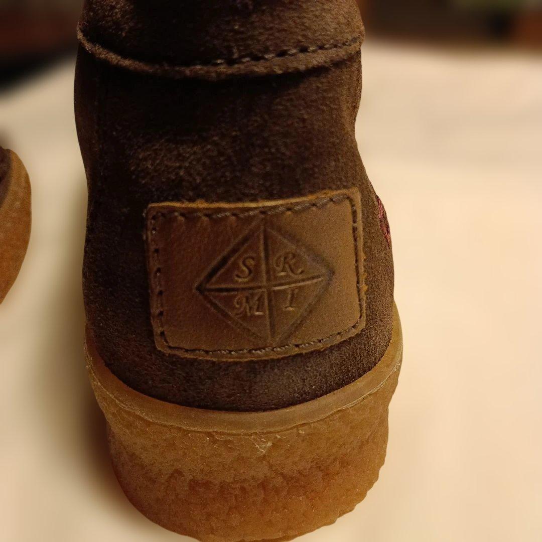 Stefano Rossi スエード ワラビーモカシン24.5cm箱付き