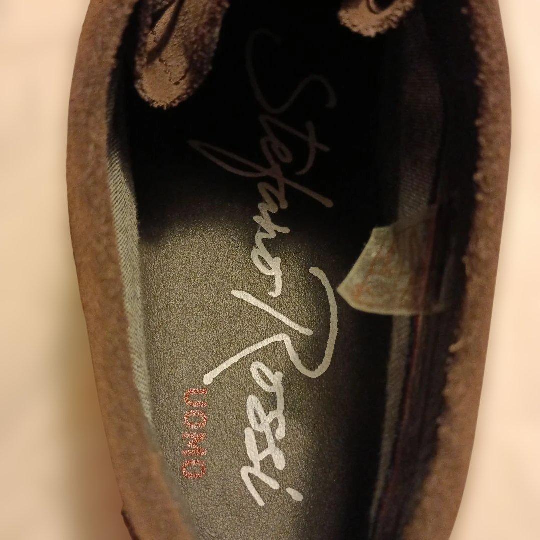 Stefano Rossi スエード ワラビーモカシン24.5cm箱付き