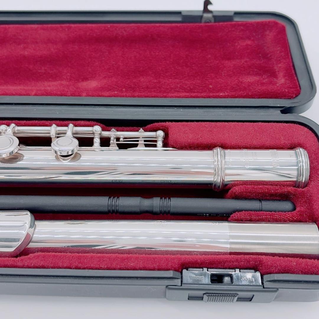 美品 YAMAHA ヤマハ フルート 後期モデル YFL-221 Eメカ付き