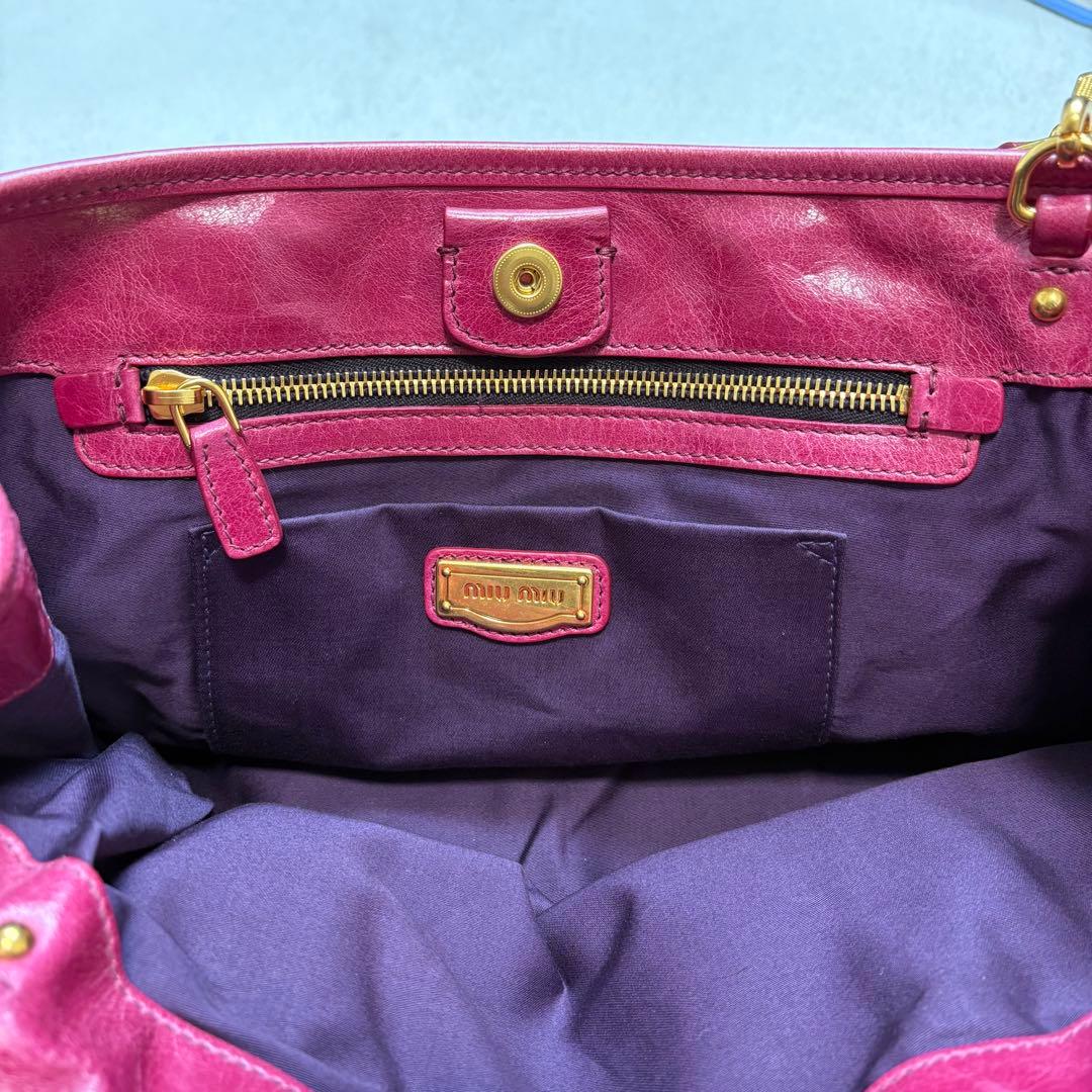 miumiu 2WAYショルダーバッグVITELLO LUX ヴィッテロルクス