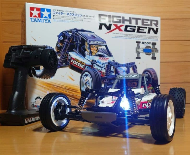 タミヤファイターネクスジェンLEDライト付＆プロポ＆バッテリー充電器