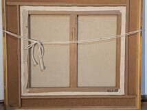 【真作】絵画　油彩10号　晩秋の河童橋　上高地風景画　穂高連峰を望む　Y31