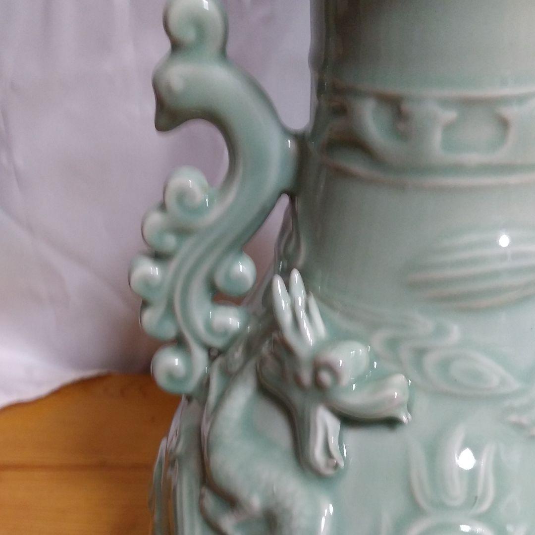 BK400 江戸期 古瀬戸焼 在銘あり 飴釉薬 鬼置物 魔除 風水 鬼丸豊喜窯