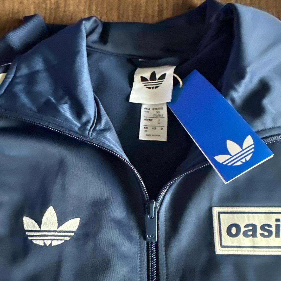 Adidas x oasis トラックジャケットネイビー