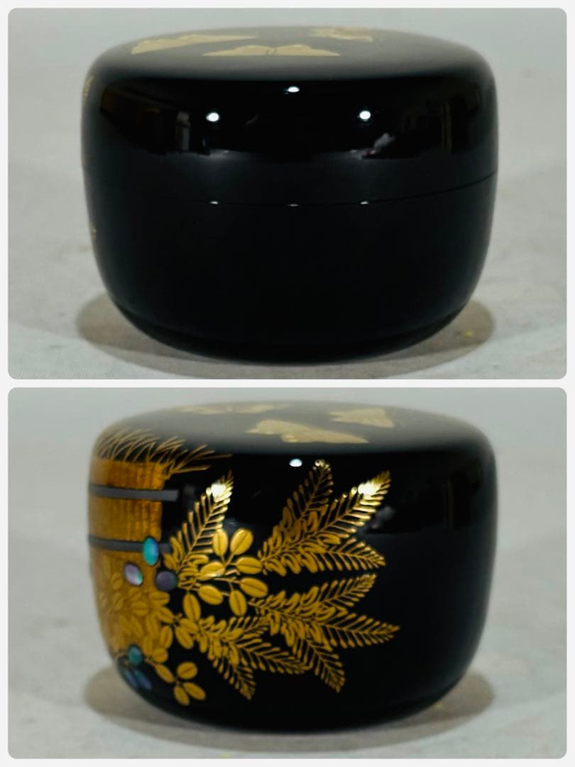 人間国宝 一后一兆作 野々宮 棗 美品 共箱 茶道具 送料込