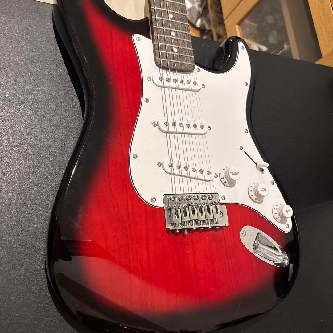 エレキギター レッドグラデーション