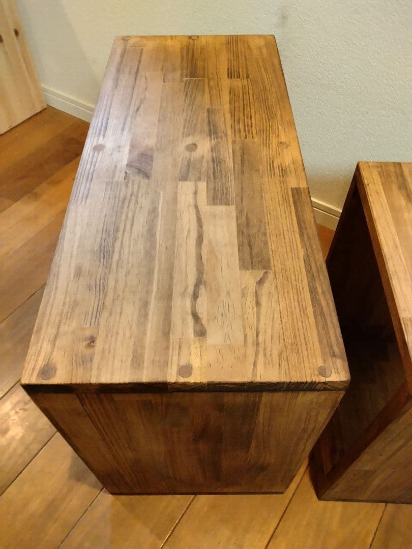 木製　ハンドメイド　オーダー　日の字　ロの字　本棚　シェルフ　マガジンラック