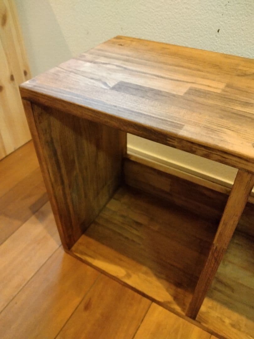 木製　ハンドメイド　オーダー　日の字　ロの字　本棚　シェルフ　マガジンラック