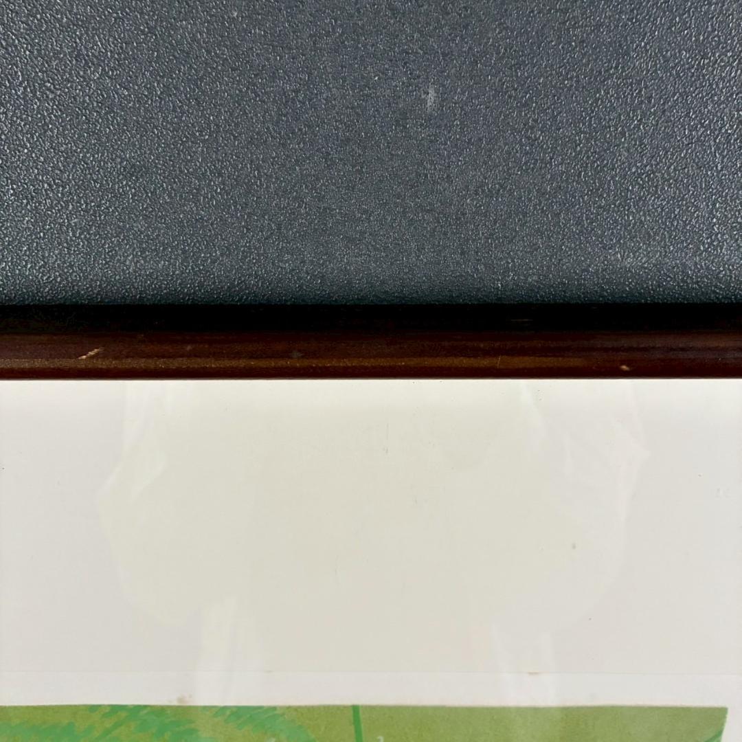 山口華楊「山野辺」狐 リトグラフ 印章有 額縁入り 限定100点 きつね 動物画