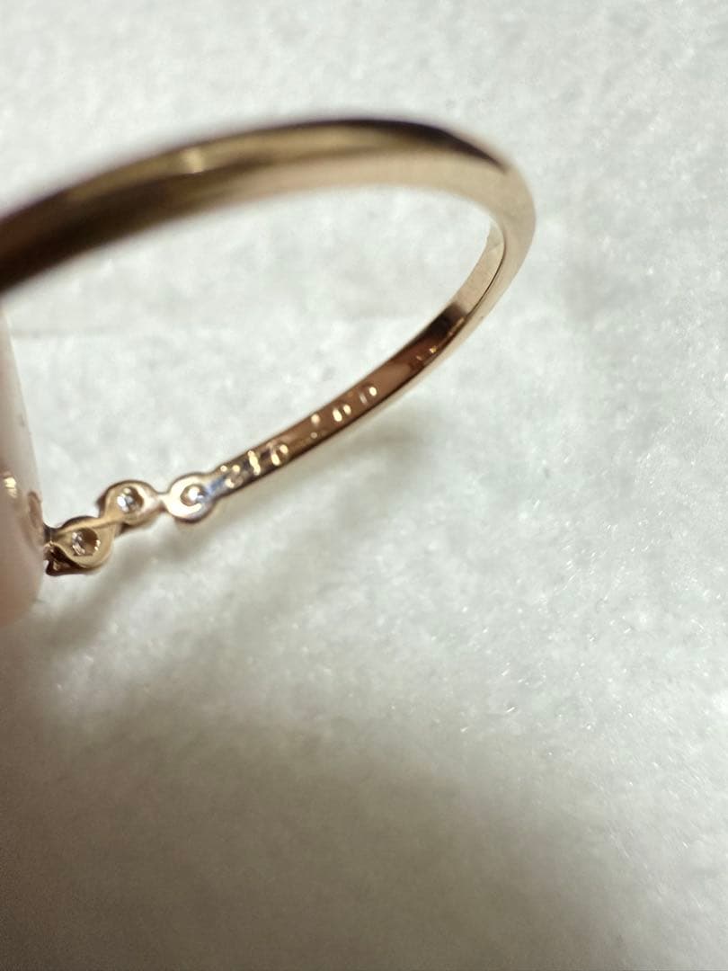 k18 アレキサンドライト リング 鑑別あり