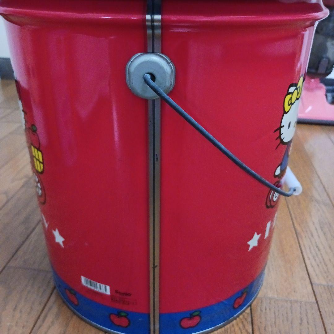 昭和レトロ ハローキティ サンリオ ペール缶 ドラム缶 椅子 収納 レッド