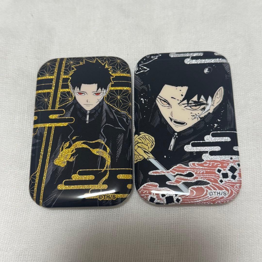 ジャンフェス カグラバチ 蒔絵風スクエア缶バッジコレクション 六平千